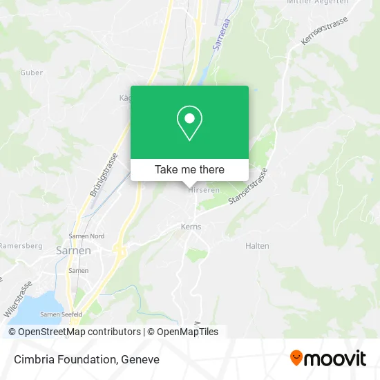 Cimbria Foundation map
