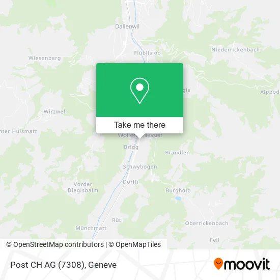 Post CH AG (7308) map