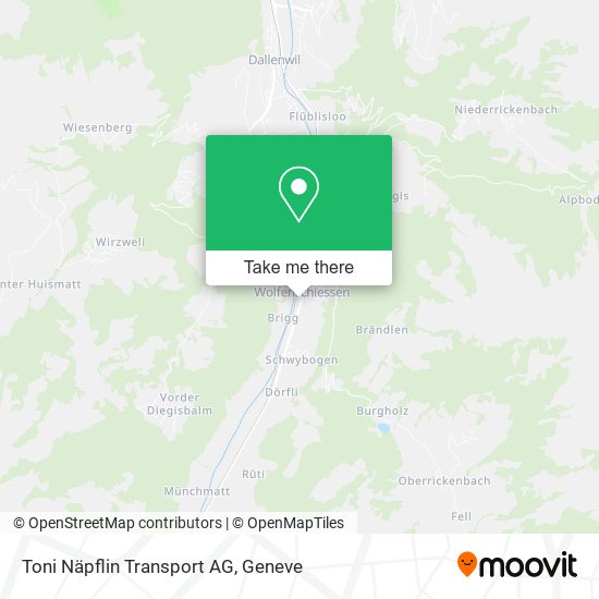 Toni Näpflin Transport AG map
