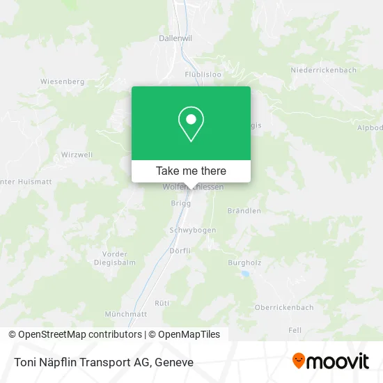 Toni Näpflin Transport AG map