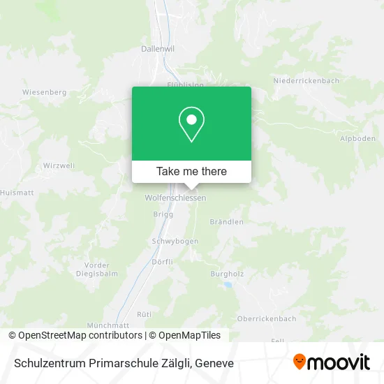 Schulzentrum Primarschule Zälgli map