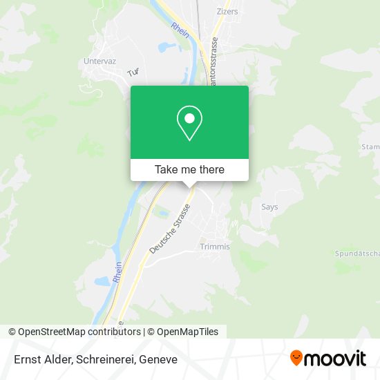 Ernst Alder, Schreinerei map