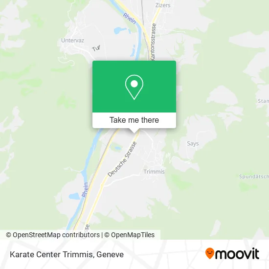 Karate Center Trimmis map