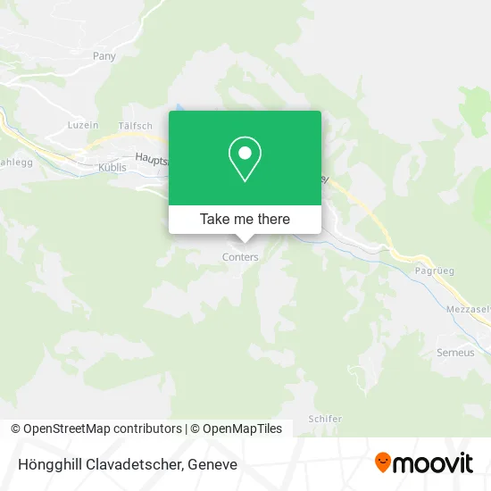Höngghill Clavadetscher map