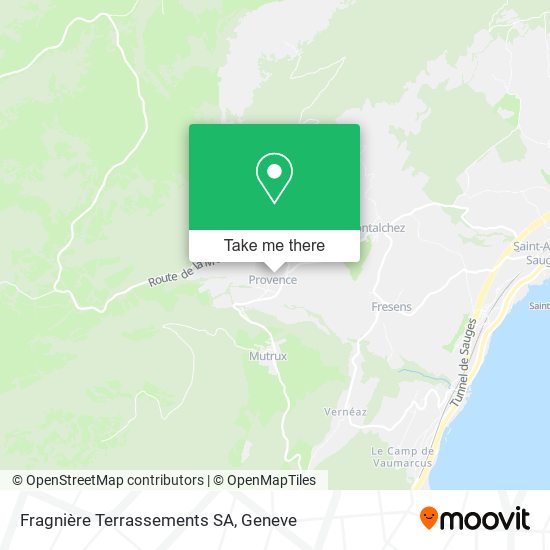 Fragnière Terrassements SA map