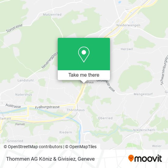 Thommen AG Köniz & Givisiez map