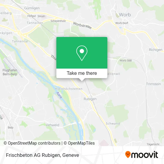 Frischbeton AG Rubigen map