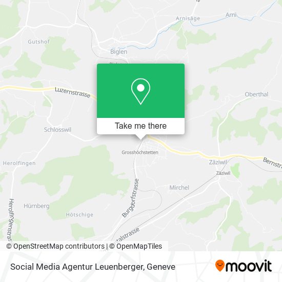 Social Media Agentur Leuenberger map
