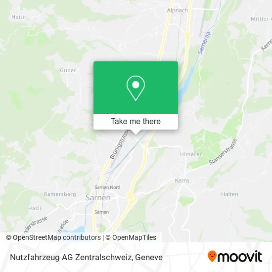 Nutzfahrzeug AG Zentralschweiz map