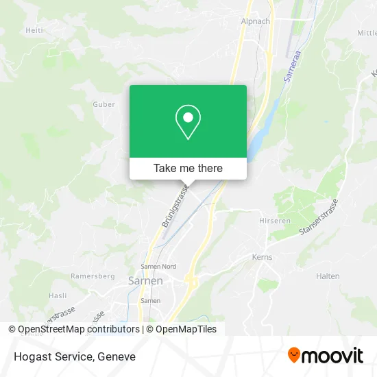 Hogast Service map