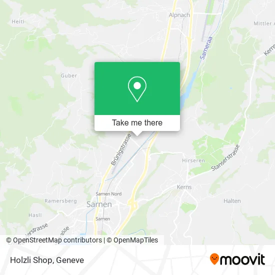 Holzli Shop map