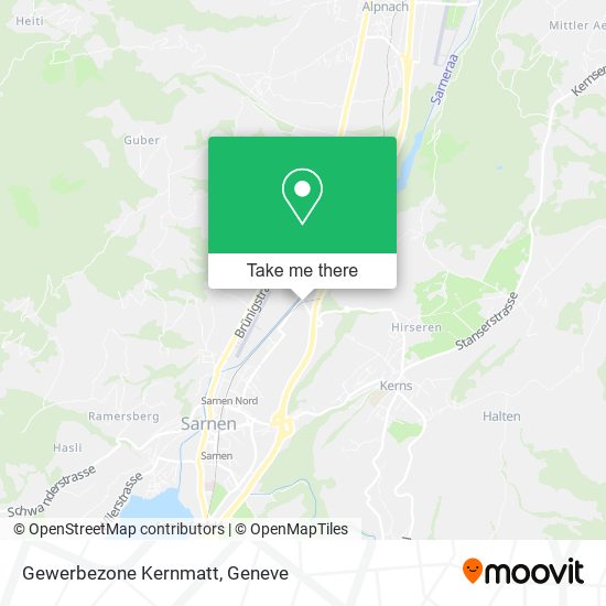 Gewerbezone Kernmatt map