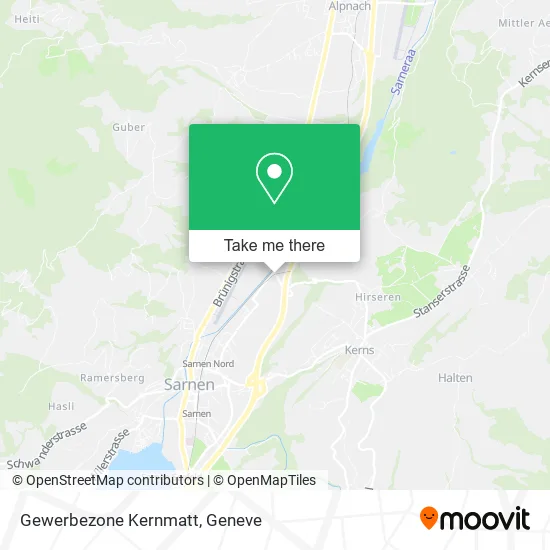 Gewerbezone Kernmatt map