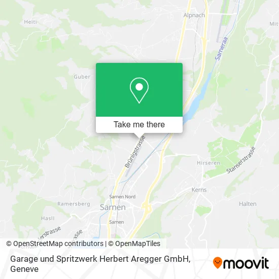 Garage und Spritzwerk Herbert Aregger GmbH map