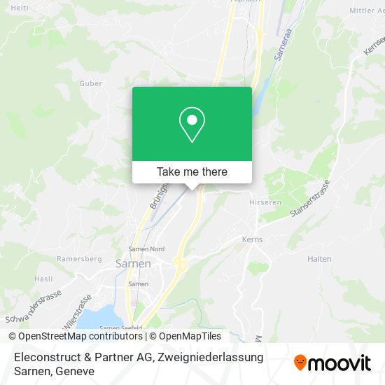 Eleconstruct & Partner AG, Zweigniederlassung Sarnen map