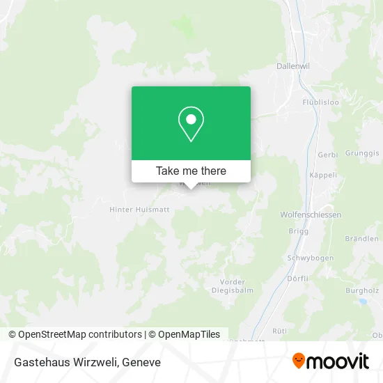 Gastehaus Wirzweli map