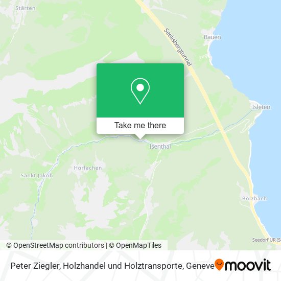 Peter Ziegler, Holzhandel und Holztransporte map