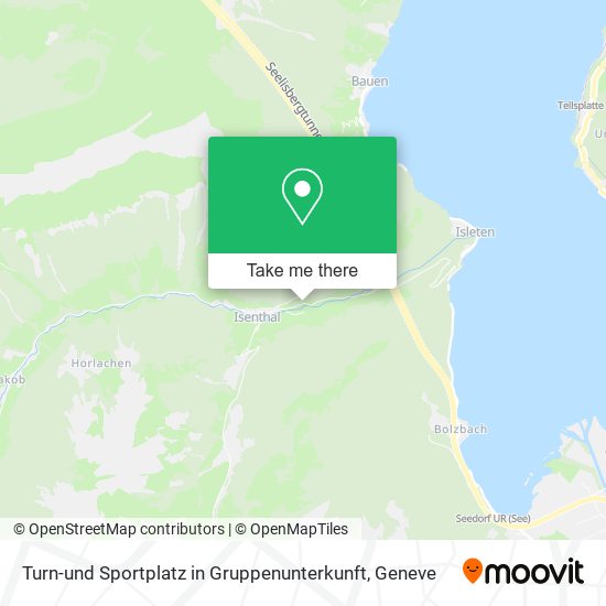 Turn-und Sportplatz in Gruppenunterkunft map