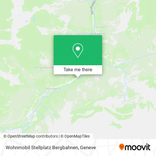 Wohnmobil Stellplatz Bergbahnen map