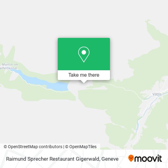 Raimund Sprecher Restaurant Gigerwald map
