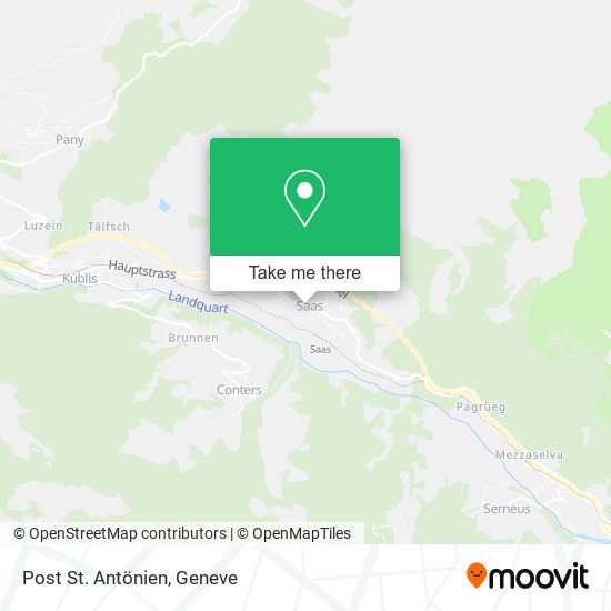 Post St. Antönien map