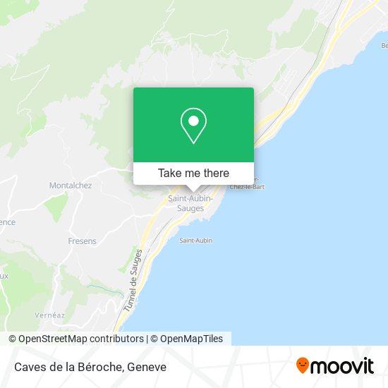 Caves de la Béroche map