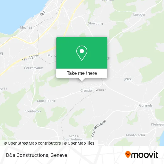 D&a Constructions map