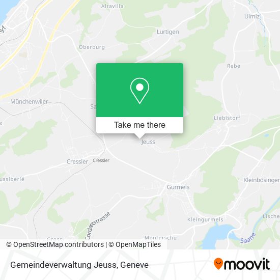 Gemeindeverwaltung Jeuss map