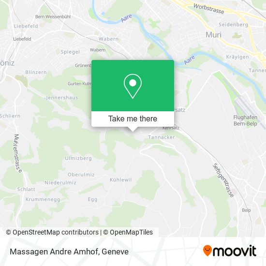 Massagen Andre Amhof map