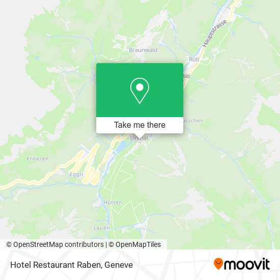 Hotel Restaurant Raben map