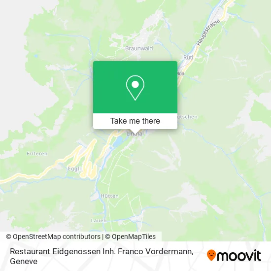 Restaurant Eidgenossen Inh. Franco Vordermann map