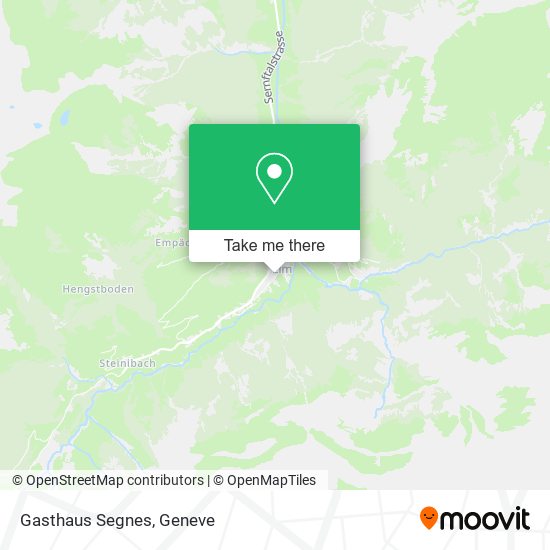 Gasthaus Segnes map