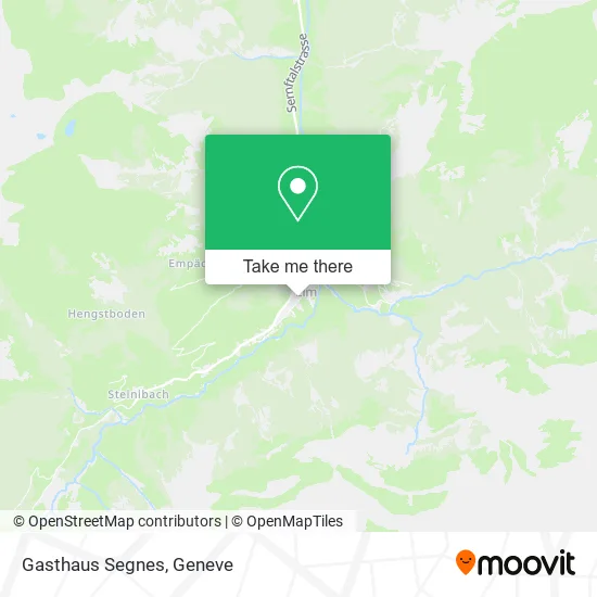 Gasthaus Segnes map
