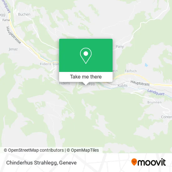 Chinderhus Strahlegg map