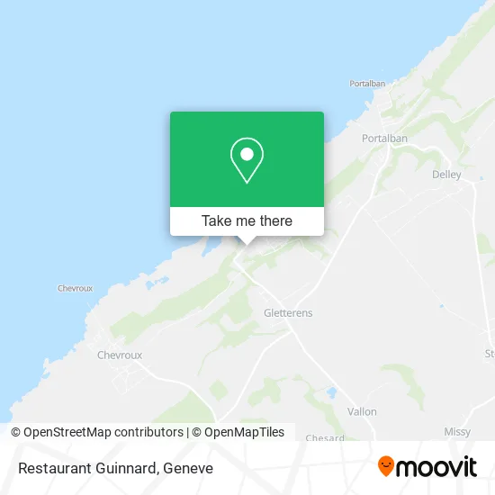 Restaurant Guinnard map