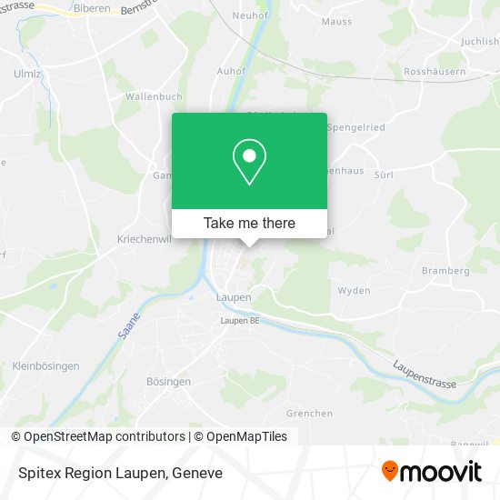 Spitex Region Laupen map
