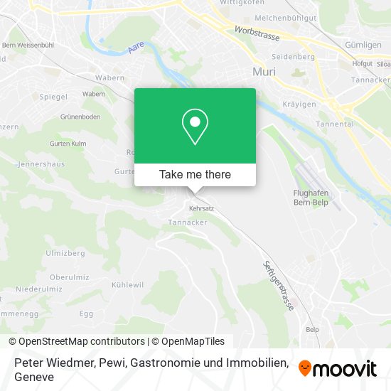 Peter Wiedmer, Pewi, Gastronomie und Immobilien map