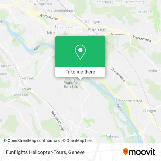 Funflights Helicopter-Tours map