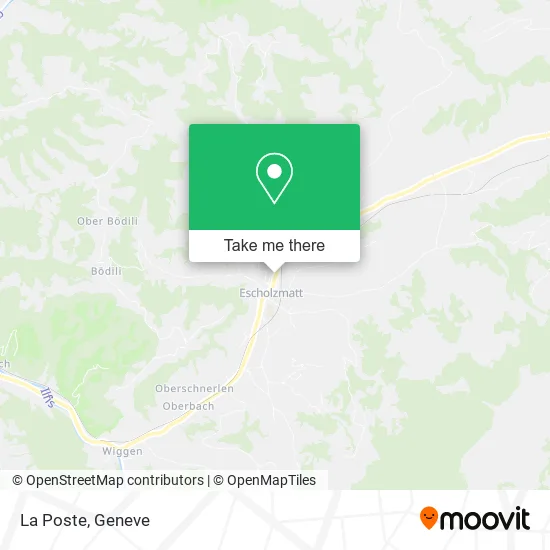 La Poste map