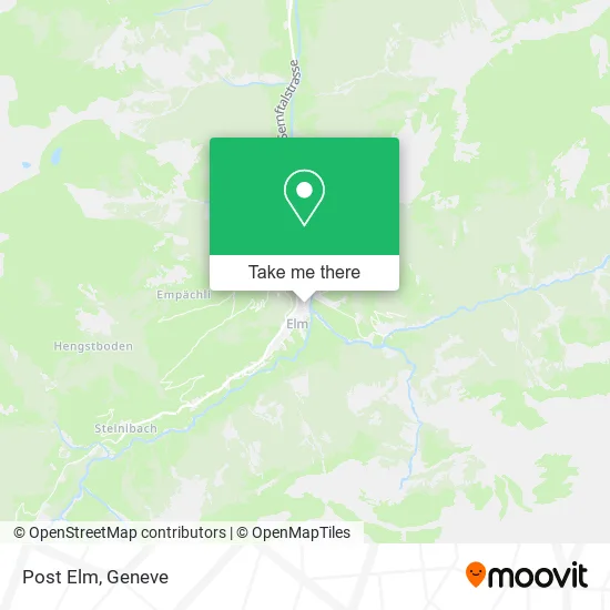 Post Elm map