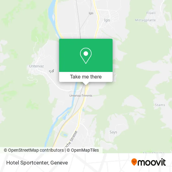 Hotel Sportcenter map