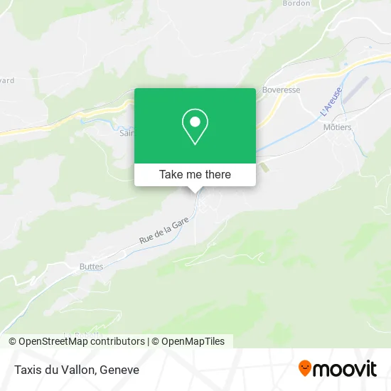 Taxis du Vallon map