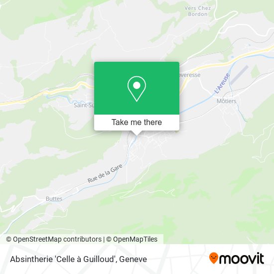 Absintherie 'Celle à Guilloud' map