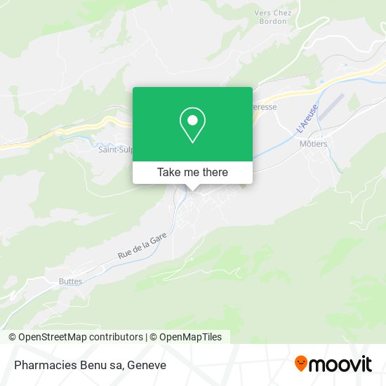 Pharmacies Benu sa map