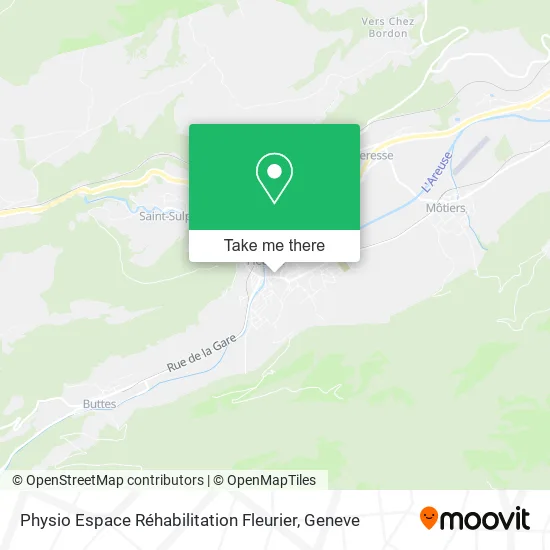 Physio Espace Réhabilitation Fleurier map