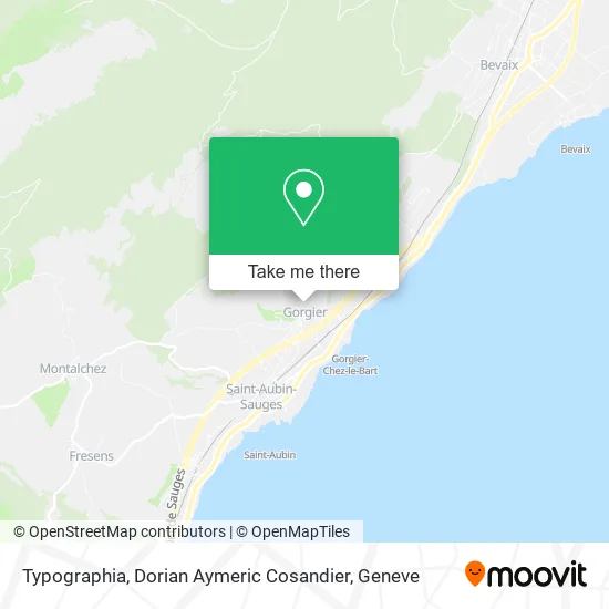 Typographia, Dorian Aymeric Cosandier map