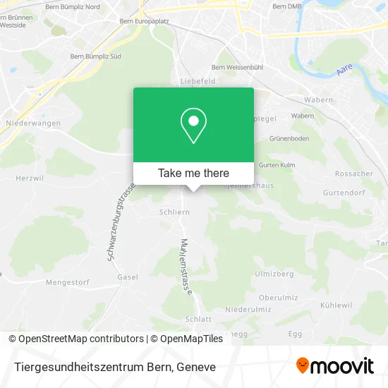 Tiergesundheitszentrum Bern map