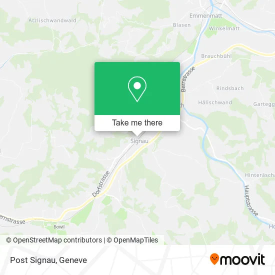 Post Signau map