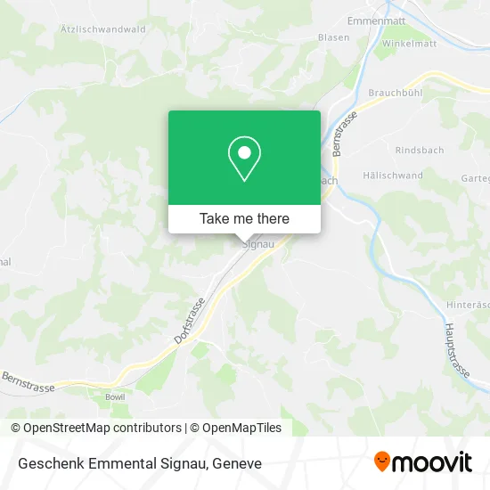 Geschenk Emmental Signau map