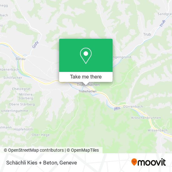 Schächli Kies + Beton map
